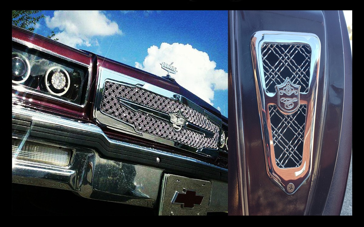 1986-1990 Chevy Caprice chrome GRILLE / DOOR JAMB vents triple