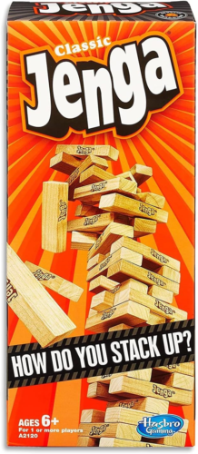 Jenga Classic Game with Genuine Hardwood Blocks Stacking Tower Game for 1 or Mo - Picture 1 of 12