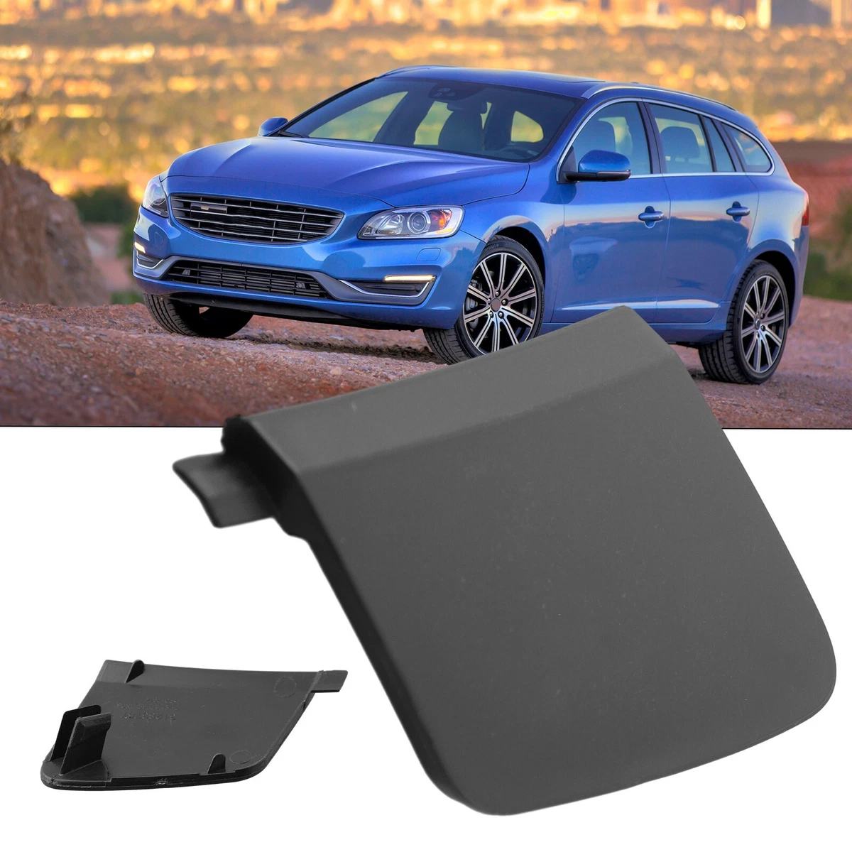 Car-Rear Bumper Tow Hook Eye Cover Cap For Volvo V40 2013