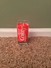 Vintage Cherry Coke Frosted Tumbler 12oz Glass