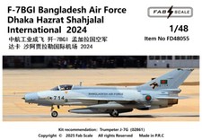 FAB 48055 1/48 F-7BGI Bangladesh Air Force Dhaka Hazrat Shahjalal International