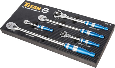 5-Piece 90-Tooth Swivel & Flat Head Ratchet Set - Ultimate Tool Kit
