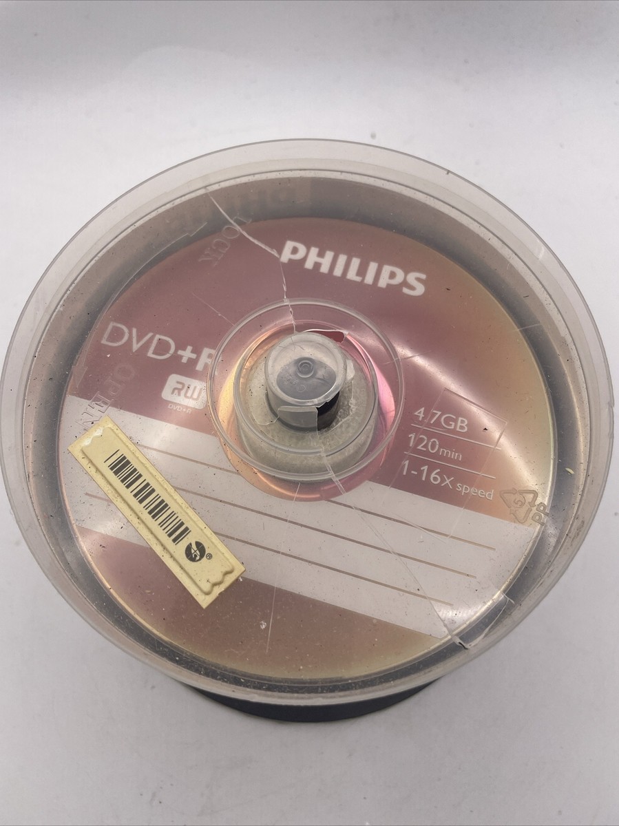 PHILIPS DVD +R 50 Disk SET OF DISKS 4.7 GB 120 MIN 1-16x SPEED