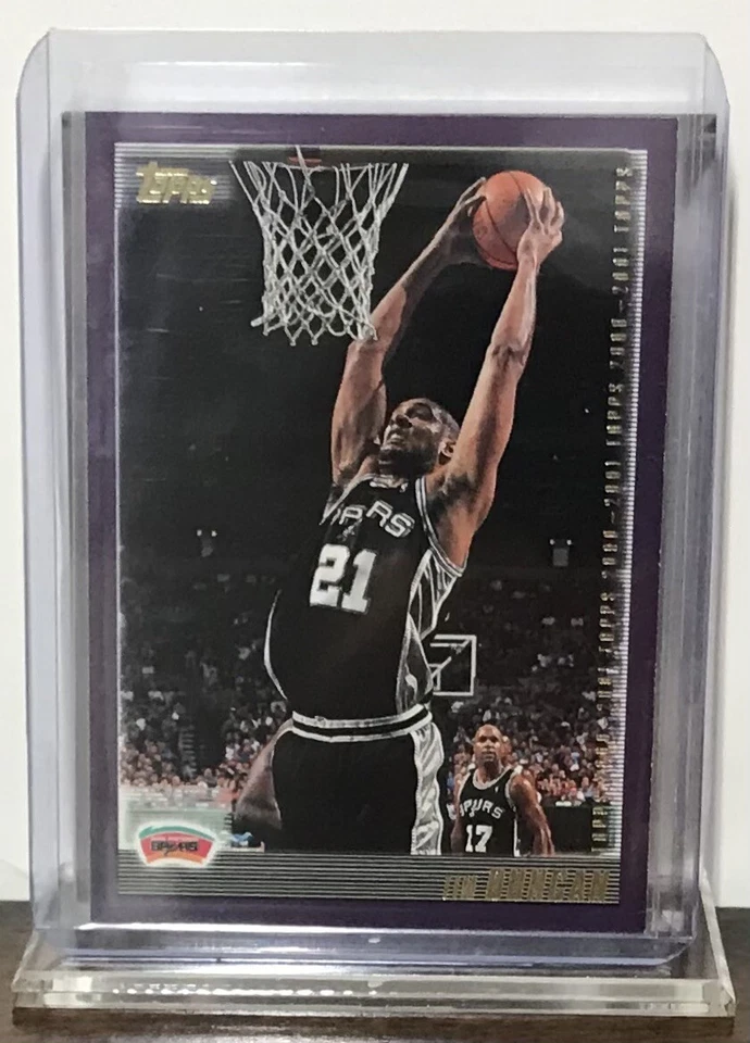 2000-01 TIM DUNCAN SAN ANTONIO SPURS TOPPS #60 HALL OF FAMER - Image 4 of 4
