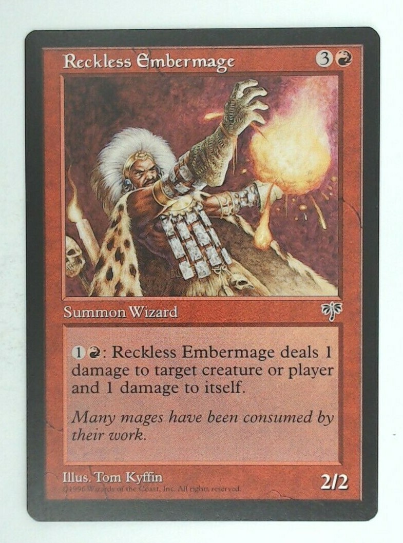 MTG Singles - Reckless Embermage - Mirage -g58