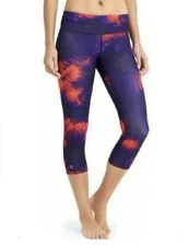 Athleta Electro Sona Cropped Leggings Small Vibrant Cobalt 152878