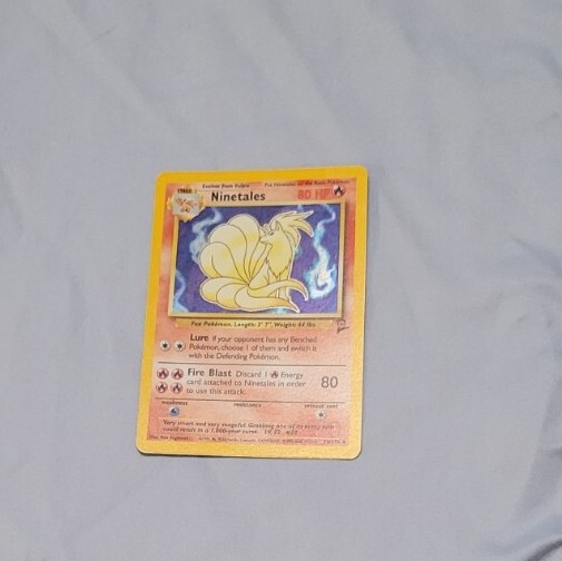 Pokémon TCG Holographic Ninetales Card 2 13/130 Excellent NM