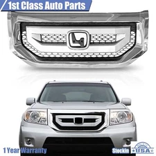 Front Bumper Upper Grill Grille Assembly Fit 09-11 Honda Pilot
