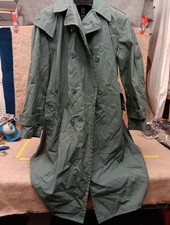 Vintage Military Raincoat Men 40R Quarpel Army Green USGI Trench Coat USA 70s