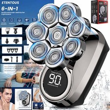 Skull Shaver Palm Shaver - New, Open Box 8 Head Shaver USB Cord Charger Gift New