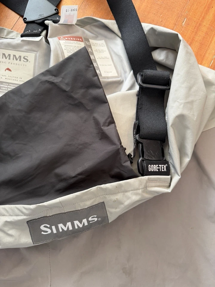Simms Mens Gore-Tex Fishing Stockingfoot Chest Waders Size L King Made in USA - Image 4 of 4