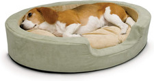 Heated Dog Bed Indoor, Thermo-Snuggly Sleeper with Removable Waterproof Heated P