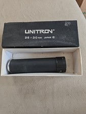 Vtg Unitron Pocket Telescope 25x30mm Black With Box
