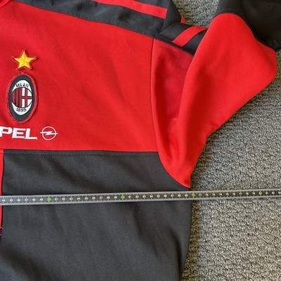 Vintage 1995-96 AC Milan Lotto 1/4 Zip Football Track Jacket Size