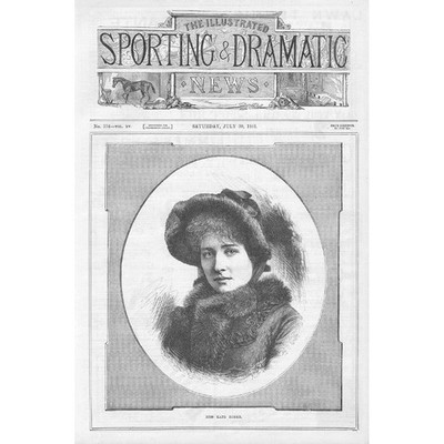Miss Kate Rorke Victorian Actress - Antique Print 1881