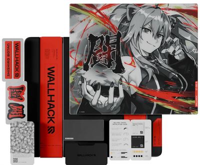 Wallhack SP-005 glass mouse pad Shishiro Botan collabo Limited