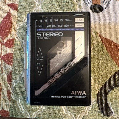 AIWA HS-J350 FM/AM Stereo Radio Cassette Recorder Walkman For