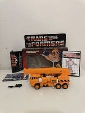Transformers G1 1985 Grapple Vintage Original Box Not Complete
