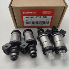Oem 4x 06164-p06-a01 Fuel Injectors Civic Del Sol 1.5l 1.6l Integra 1.7l 1.8l