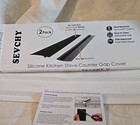Silicone Stove Counter Gap Cover 2 Pack Heat Resistant Kitchen Stove New