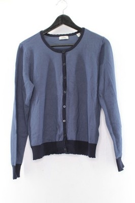 Essentials by Tchibo Damen Cardigan Gr. 36/38 Oberteil Blau Viskose #AN-42