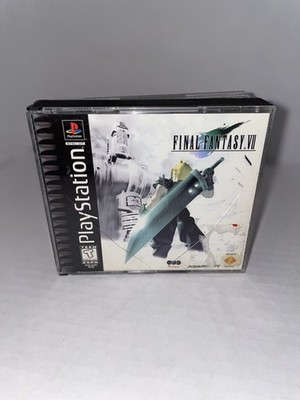 Final Fantasy VII Black Label (PlayStation 1, 1997) Tested Working No Manual