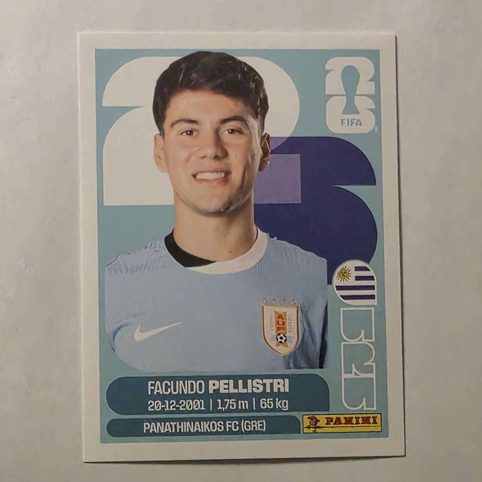 2026 Panini FIFA World Cup Sticker Facundo Pellistri #URU 20 Uruguay