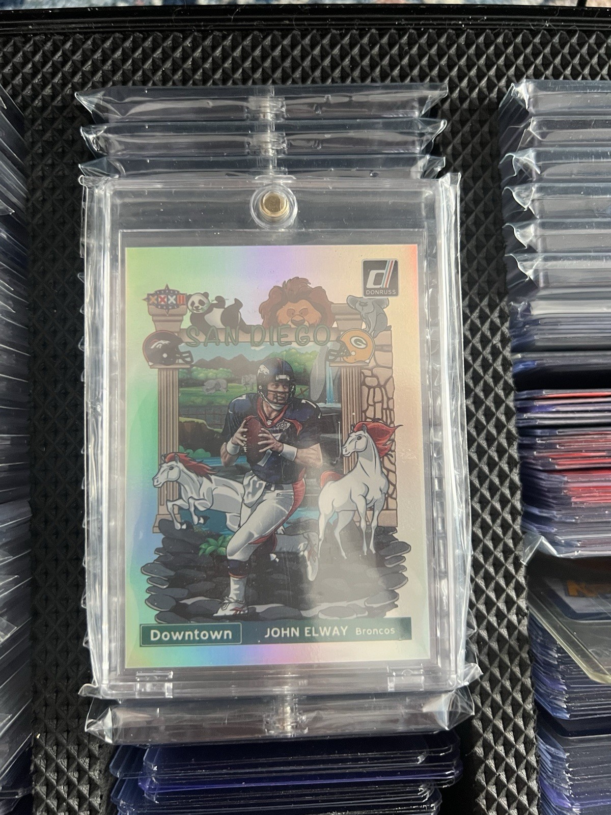 2020 Panini Donruss Downtown Insert John Elway Denver Broncos D-JE Football Card