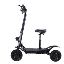 6000W Dual Motors 11'' Off Road Fat Tires Electric Scooter, 53Mph 38Ah E-Scooter