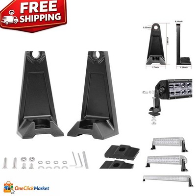 Enhance Off-Road Visibility with Tough Side Mount Light Bar Brackets - 2 Count