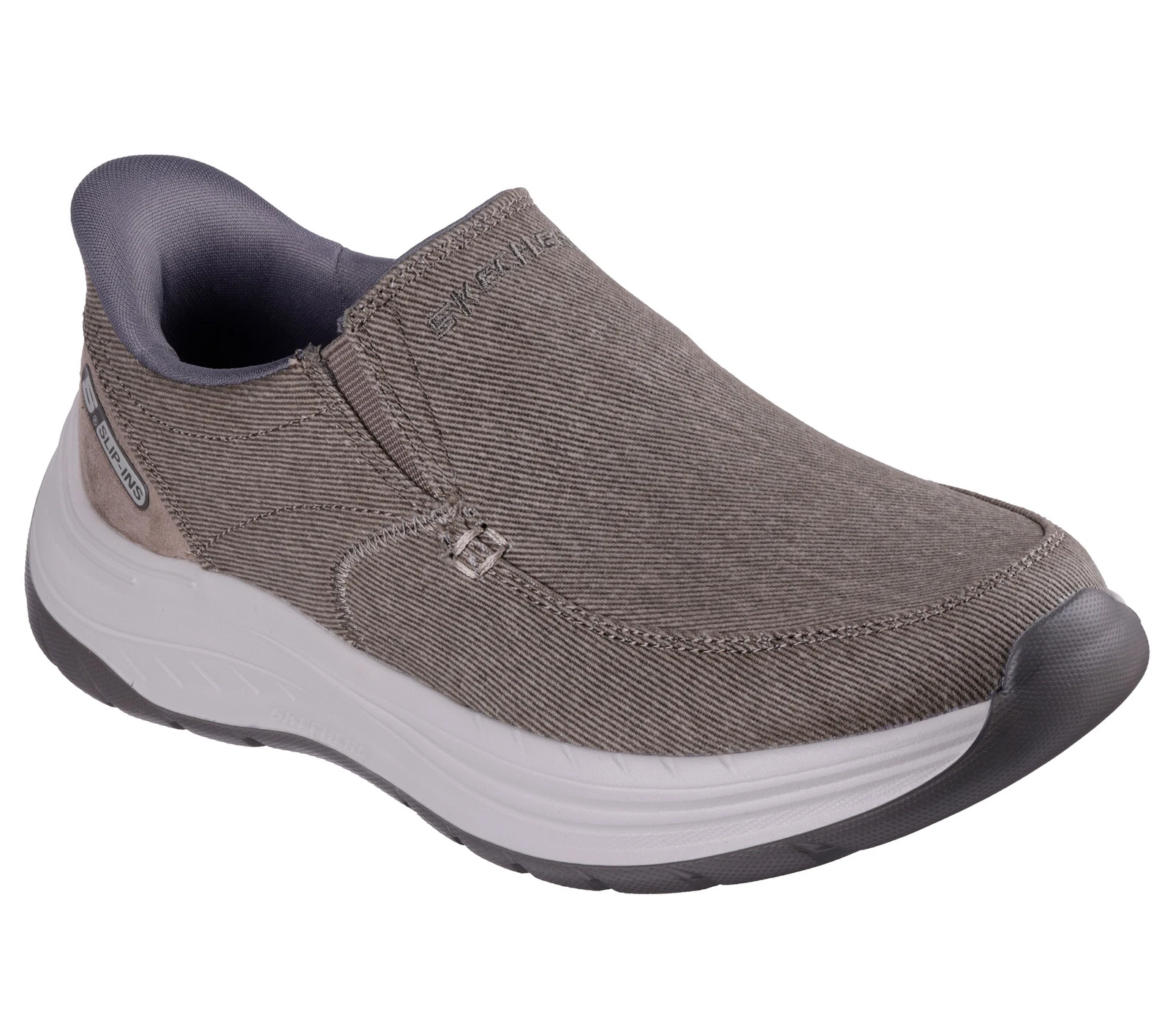 Skechers Decklan Gulliver Mens Taupe Slip-Ins Casual Trainers
Opens in a new window or tab