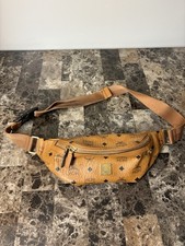 MCM Fursten Belt Bag Visetos Cognac Leather