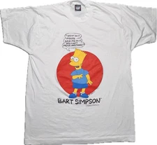 80’s, 90’s NOS XL Vintage Simpson Single Stitch White T-shirt  Screen Stars Best
