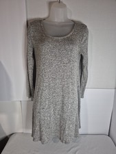 TMG New York Womens Heather Gray Sweater Dress Women's Stretch Size Small