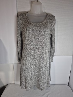 TMG New York Womens Heather Gray Sweater Dress Women's Stretch Size Small