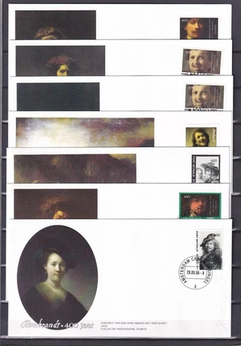 [G191842] Art Rembrandt Netherlands Nice Lot First Day Covers UNG
