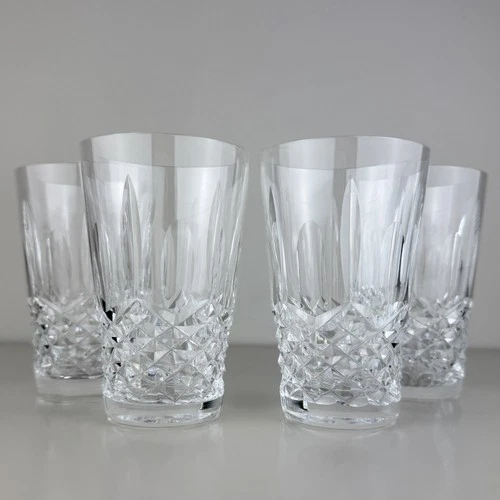 Set Of 4 Waterford Crystal KENMARE 12 oz Flat Tumbler 5" Tall x 3 1/4" Vintage