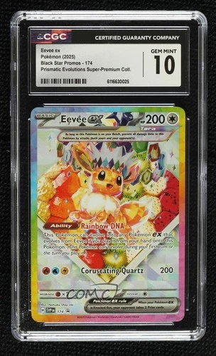 Eevee ex Pokémon Scarlet & Violet Black Star Promo CGC 10 Gem Mint