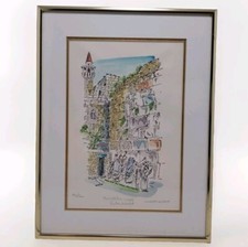The Western Wall Hebrew Micro Calligraphy Lithograph 133/200 Limited Rare