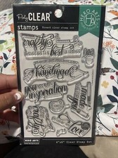 HERO ARTS Poly Clear Stamps - 4" x 6" Holiday Flower Word Phrases Animals Beach