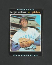 1971 Topps Fergie Jenkins #280 ~ Chicago Cubs HOF  ~ Wild Miscut!  ~ LOOK