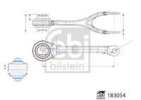 Febi Querlenker Hinten FüR M-B A W176 Cla C117 X117 Gla X156 1.5D-2.2D 06.12-