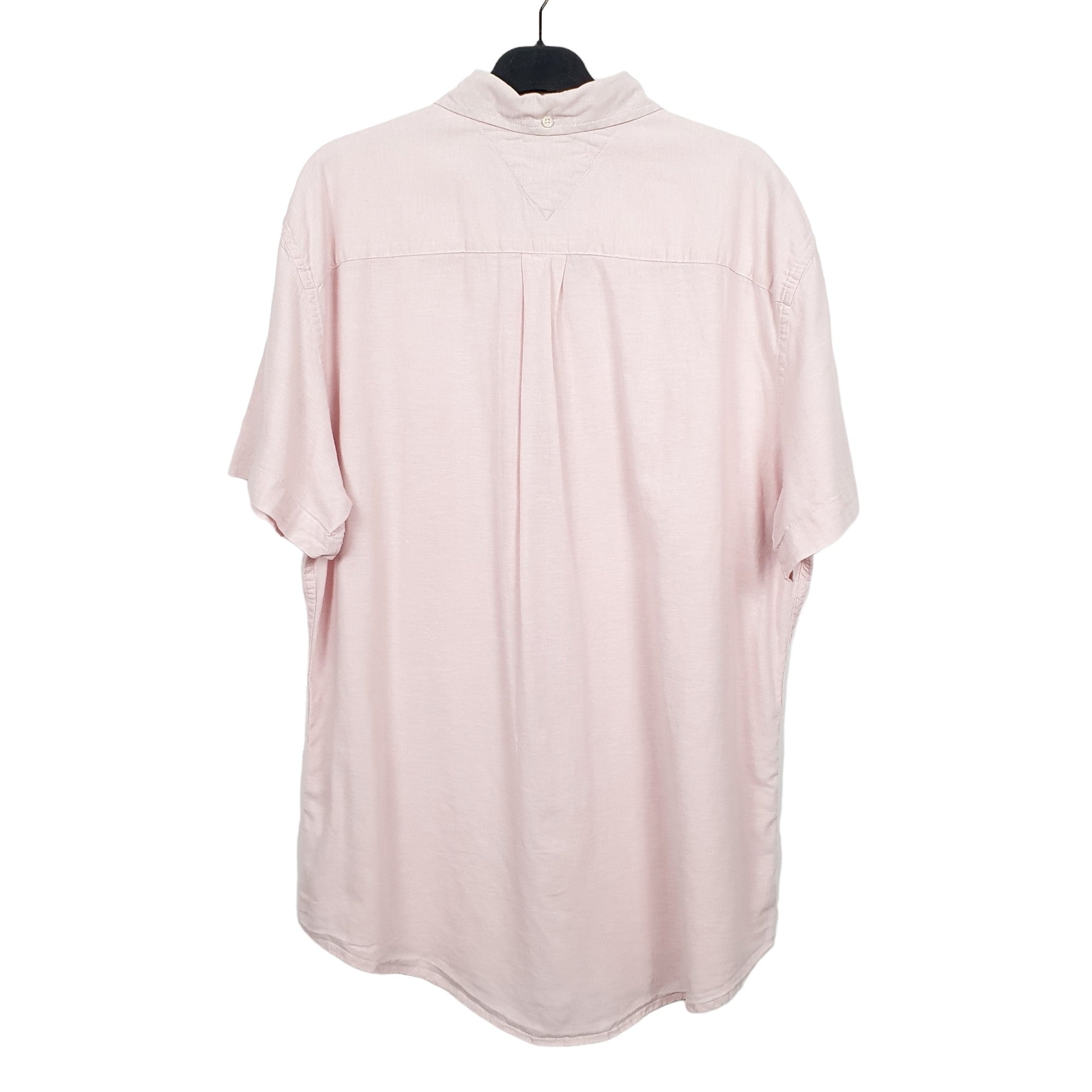 TOMMY HILFIGER Pink Shirt Short Sleeve Casual Mens L image 3