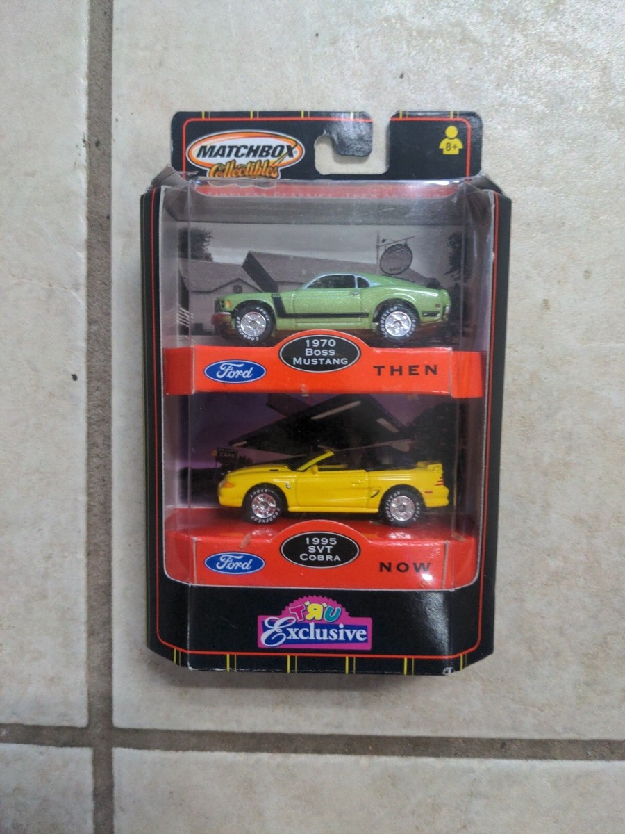 Matchbox Ford Then Now 1970 Boss Mustang 1995 SVT Cobra Toys'R'Us