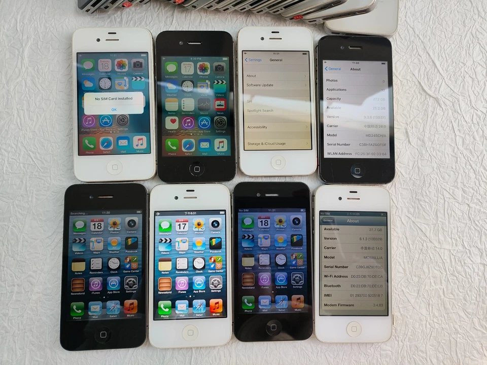 Original Apple iPhone 4 4s 8/16/32/64GB Black/White UNLOCKED Phone Tested GOOD - Image 2 of 4