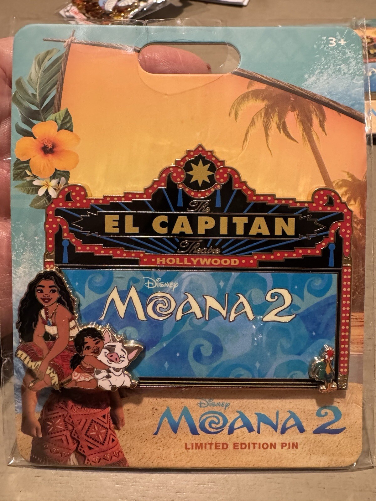 Disney DSSH DSF El Capitan Theatre Marquee Moana 2 Pua Simea Pin