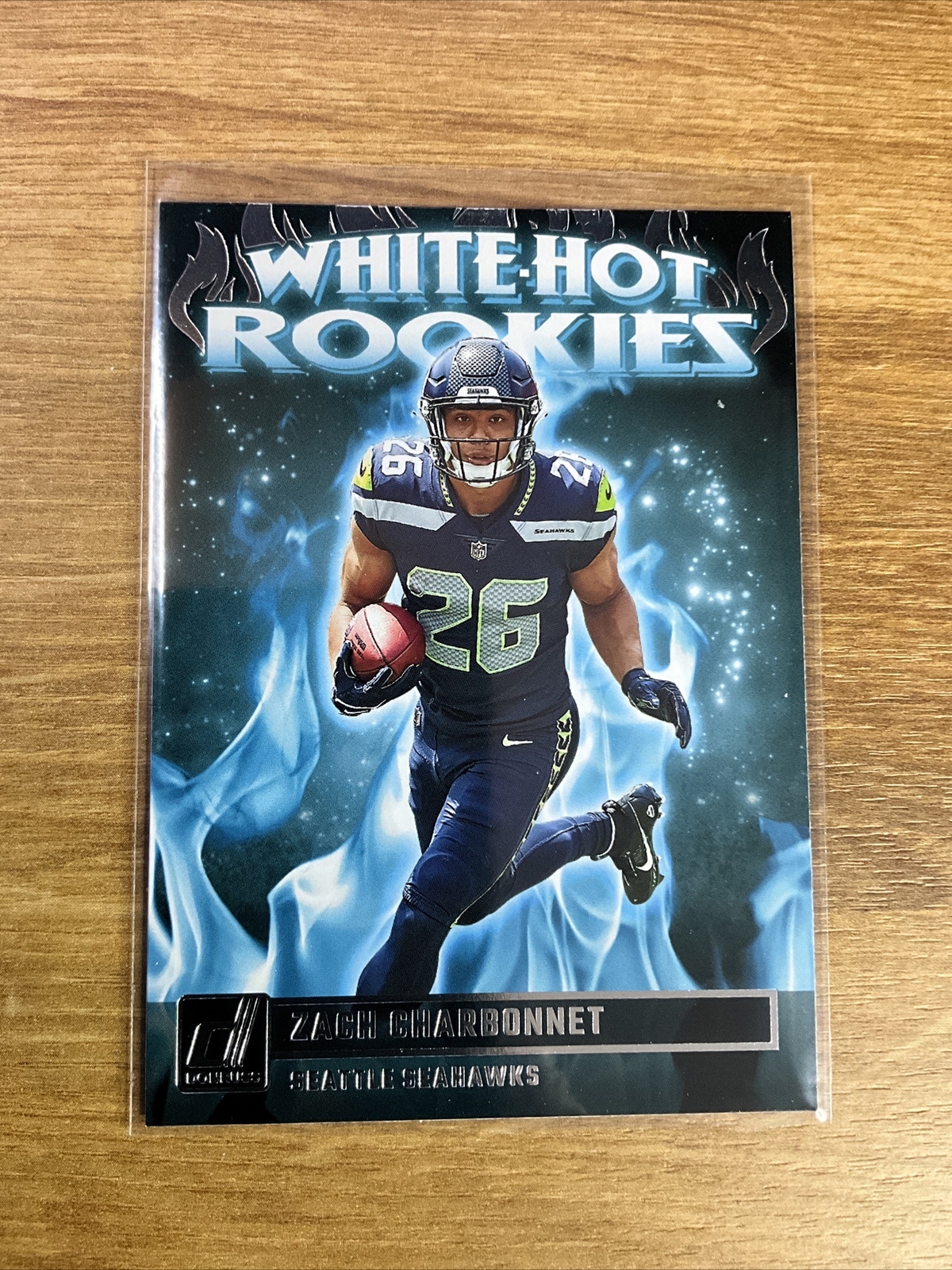 2023 Donruss Football White Hot Rookies Zach Charbonnet #WHR-8 RC Seahawks