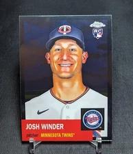 Josh Winder Rookie RC 2022 Topps Chrome Platinum Anniversary 1953 Card 115 Twins