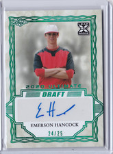 2020 Leaf Ultimate Draft EMERSON HANCOCK Green AUTO RC Rookie Autograph 24/25