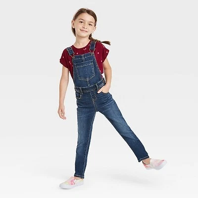 Girls' Denim Overalls - Cat & Jack